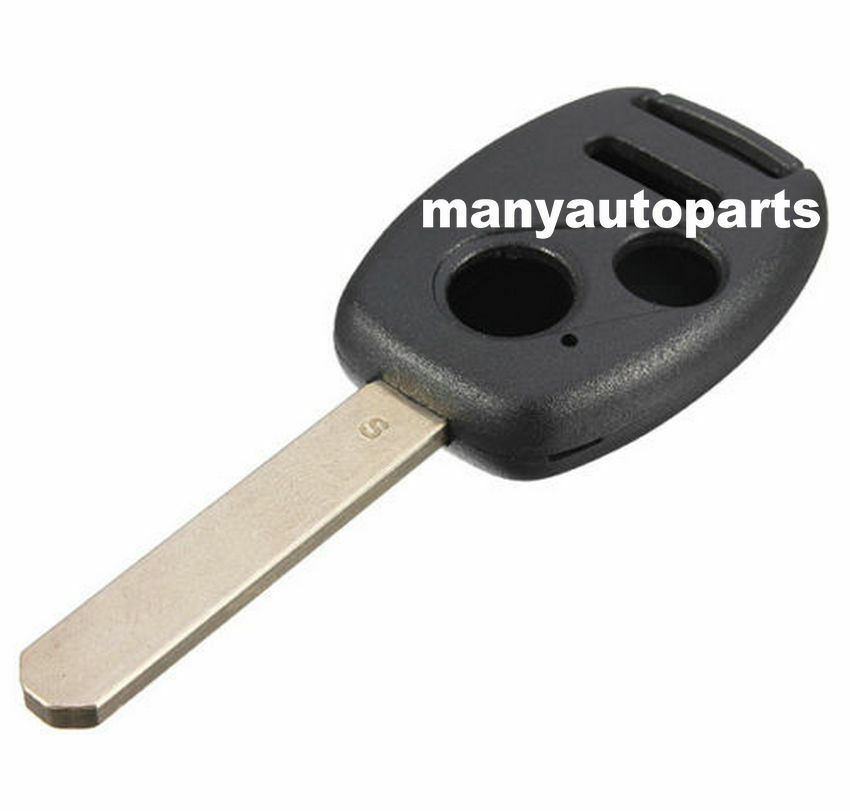 1*Uncut Blade Replacement Keyless Remote Shell Case Key FOB For Honda 2+1 Button