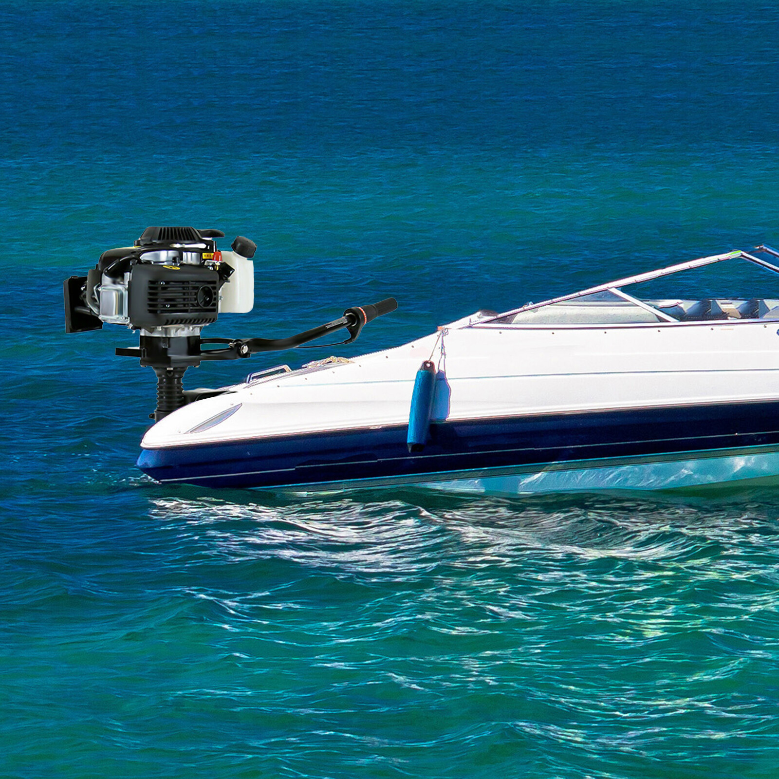 4 Stroke 4.0 JET PUMP 4HP Gas Outboard Motor Motor Heavy Duty Boat Engine US