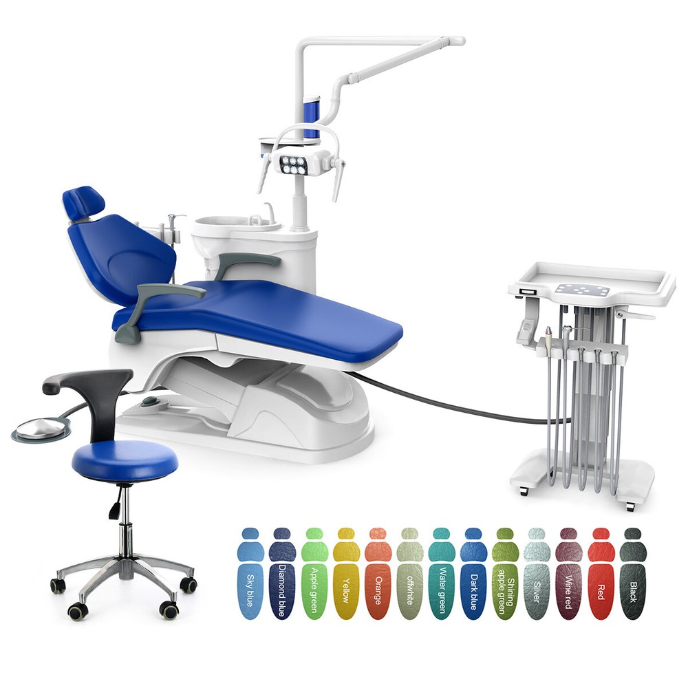 Dental Unit Chair DC Motor Computer Controlled/Delivery Suction Unit Compressor