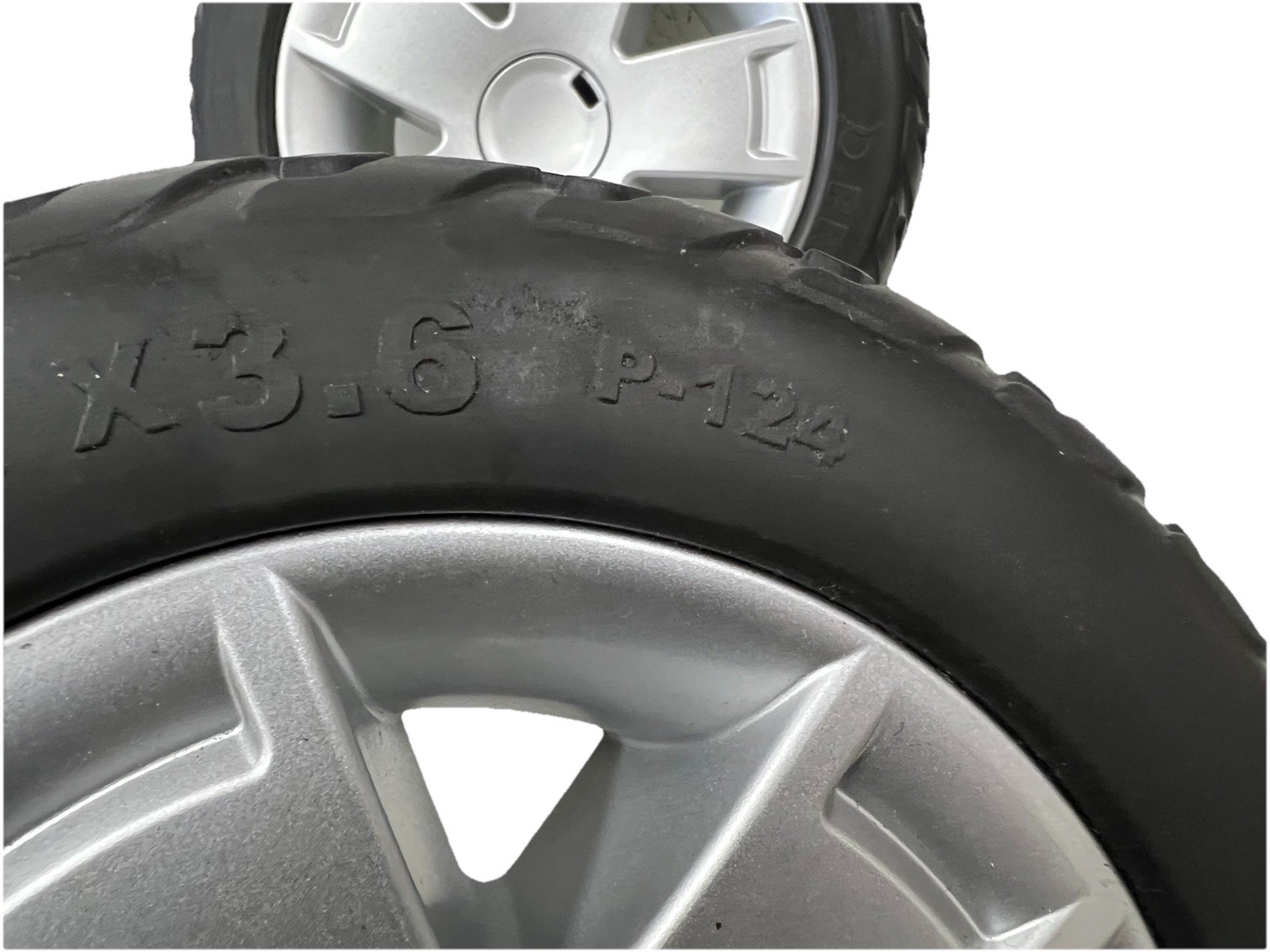Pair Of Pride Mobility Victory 10 4-Wheel FRONT Solid Tires 10.4x3.6 WHLASMB1778