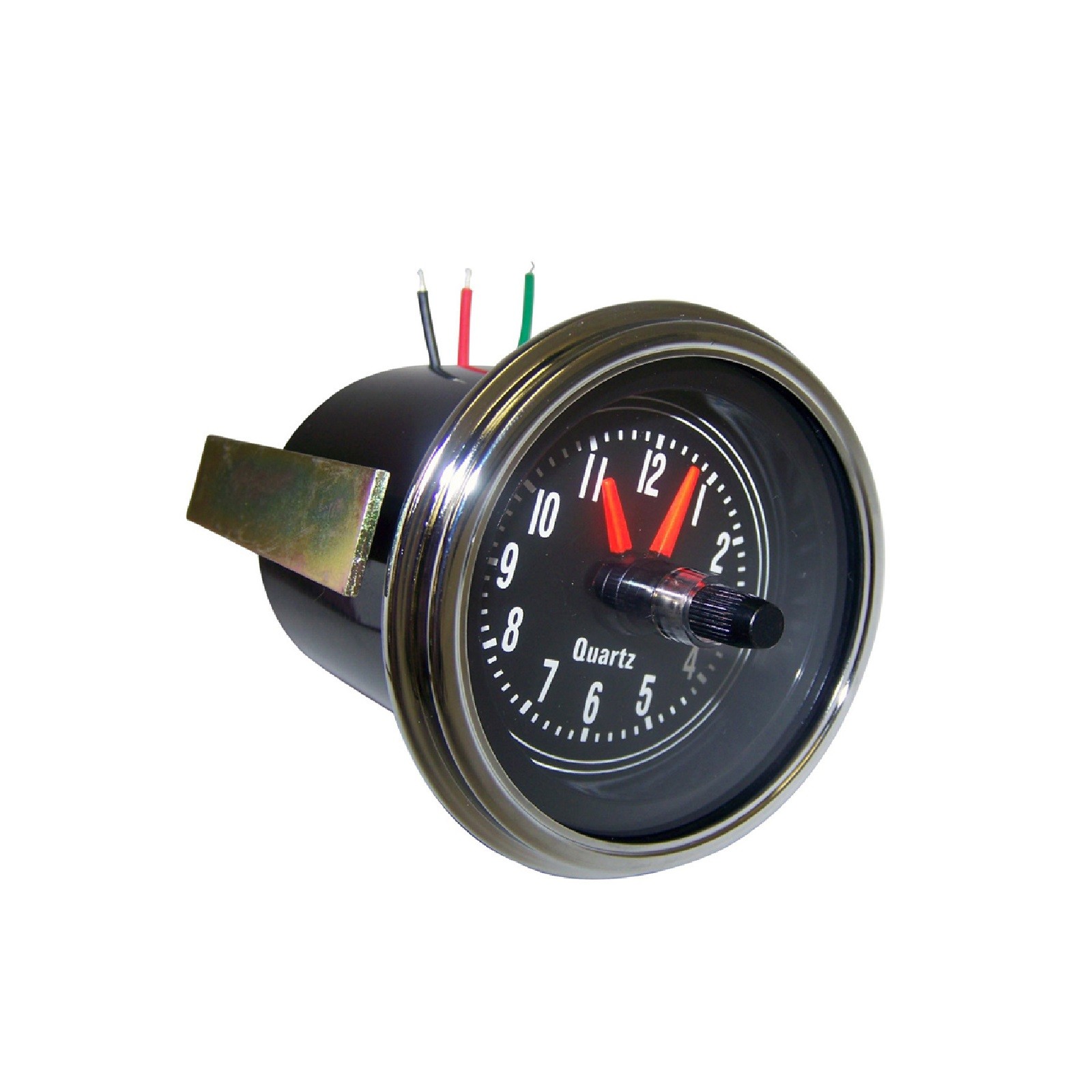 Crown Instrument Panel Clock w/ White Illumination for 76-86 CJ-5 CJ-7 CJ-8