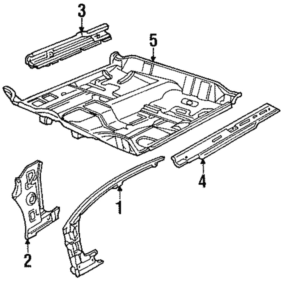 Genuine GM Outer Rocker Panel 25636869 New Replacement Part
