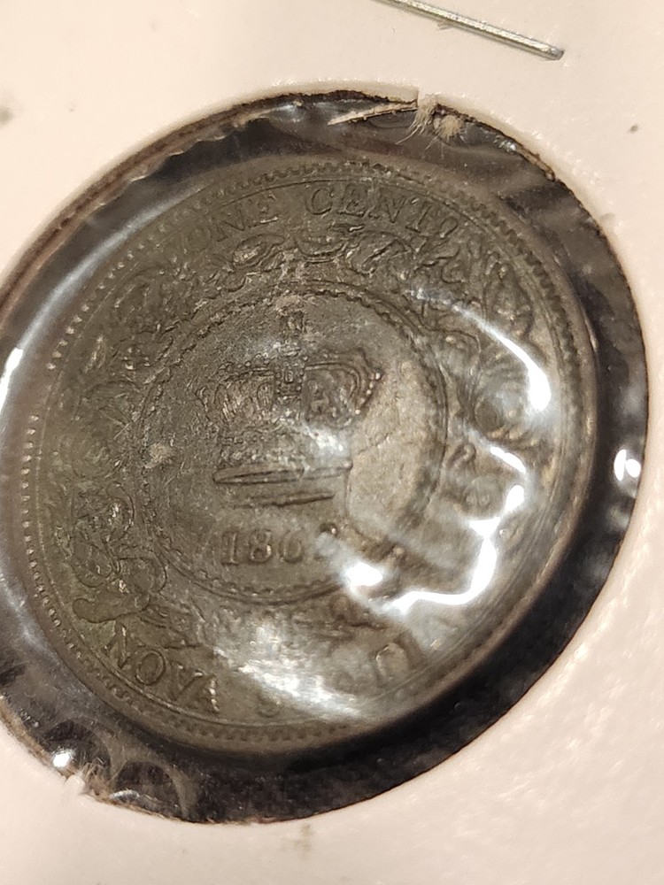 1862 Nova Scotia 1 Cent Coin