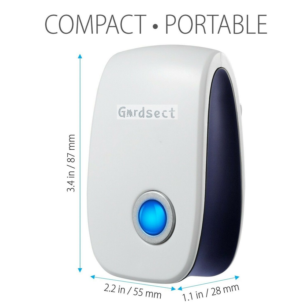 2x Ultrasonic Pest Repeller Electronic Plug In Control Repellent Reject Mice Bug