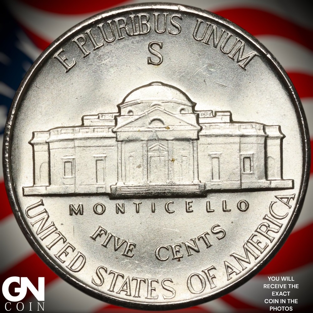 1943 S Jefferson Nickel A7466