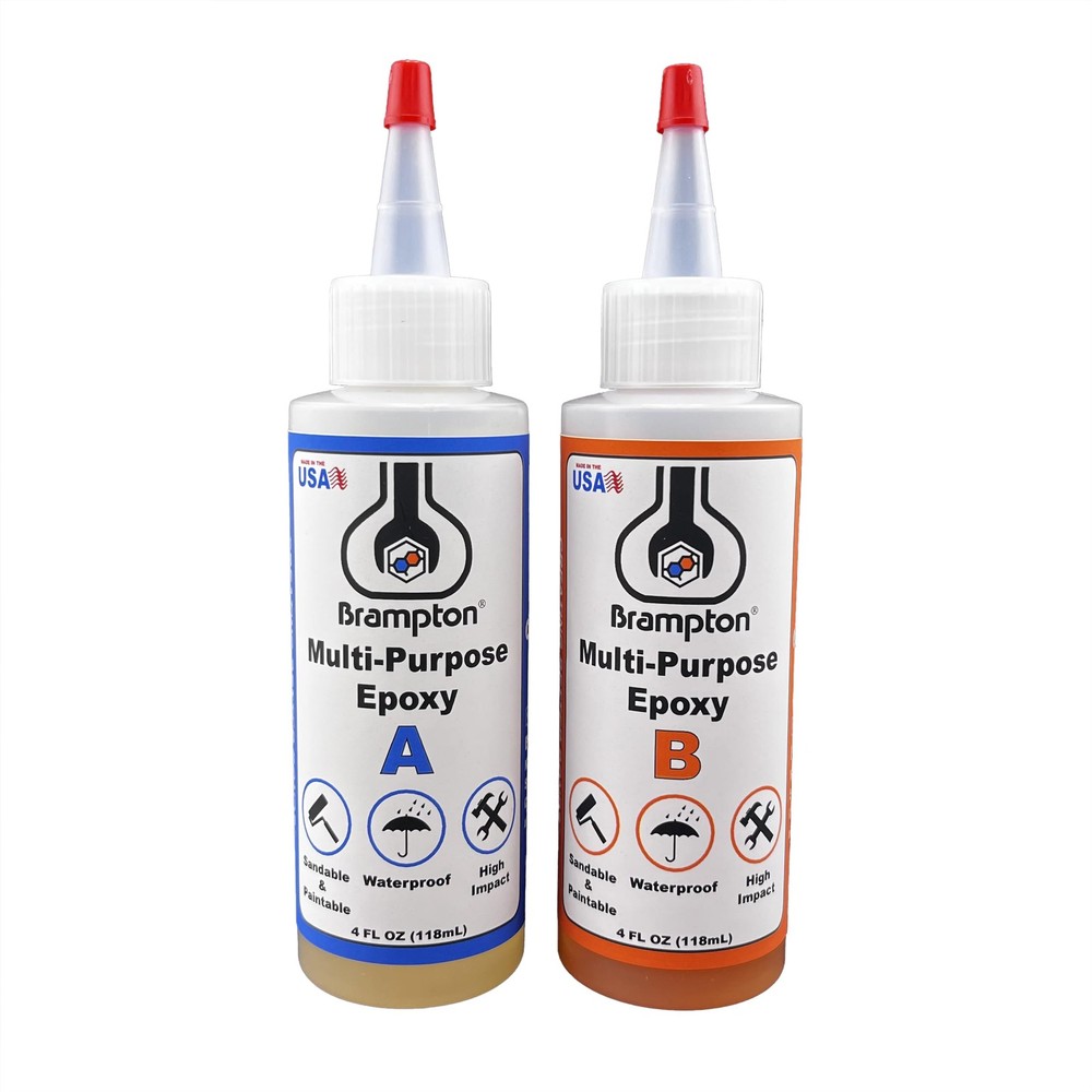 Brampton Multi-Purpose Epoxy, Quick 30-Minute Set, Waterproof 2-Part Epoxy Gl...