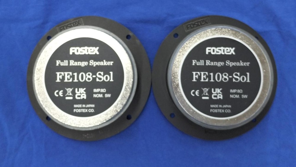 FOSTEX FE108-SOL Speaker Unit Pair Fully Working JP