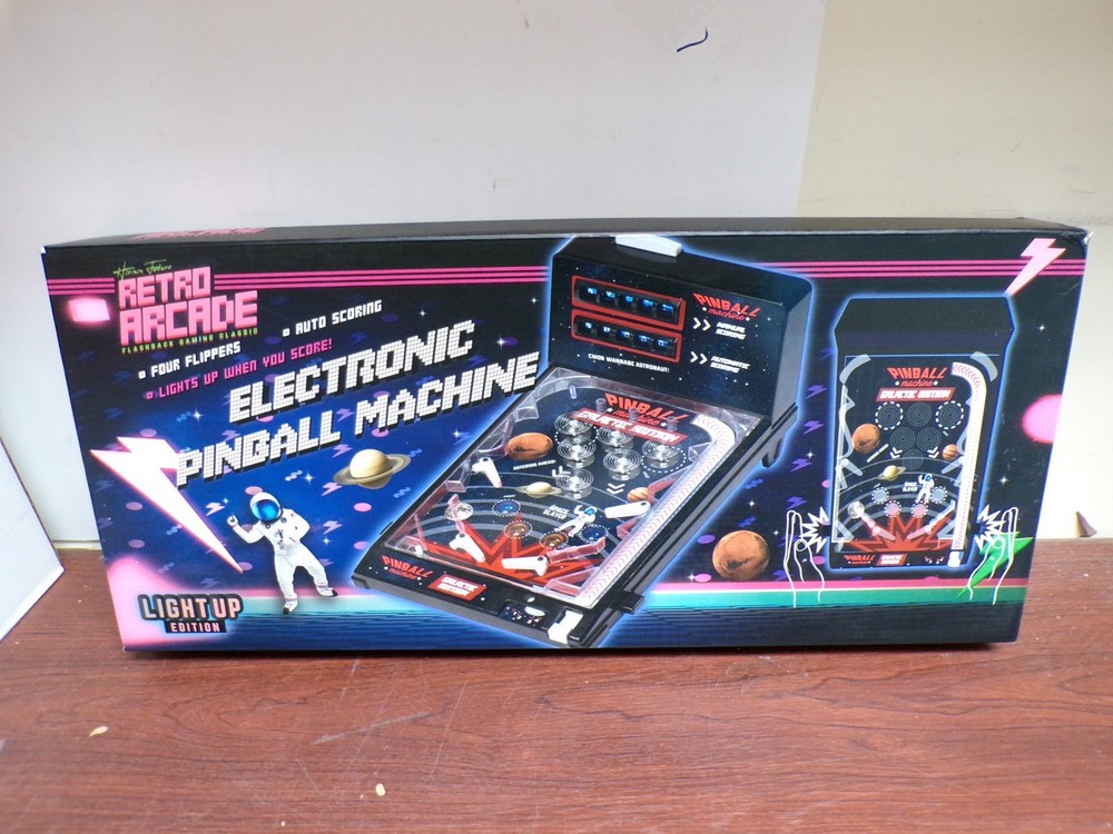 Retro Arcade Electronic Pinball Machine NIB