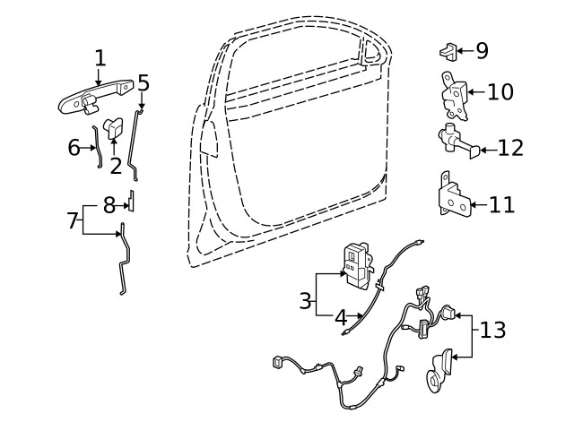 Genuine GM Upper Hinge 15826973
