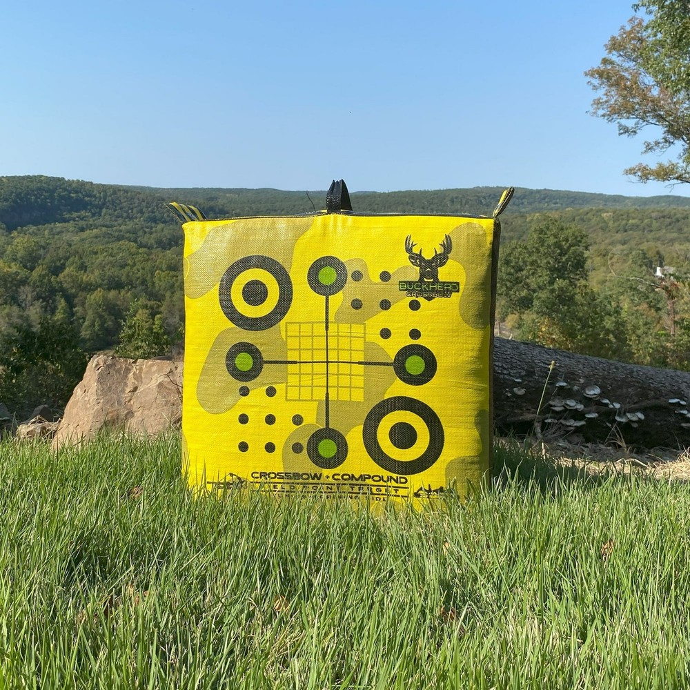 Morrell Targets Buckhead Crossbow Compound Archery Target, Yellow & Black
