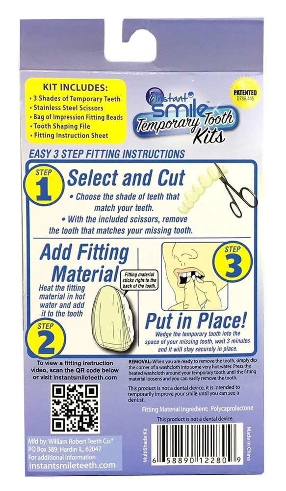 Realistic Smile Restoration - MULTISHADE Tooth Repair Kit for Quick Fixes