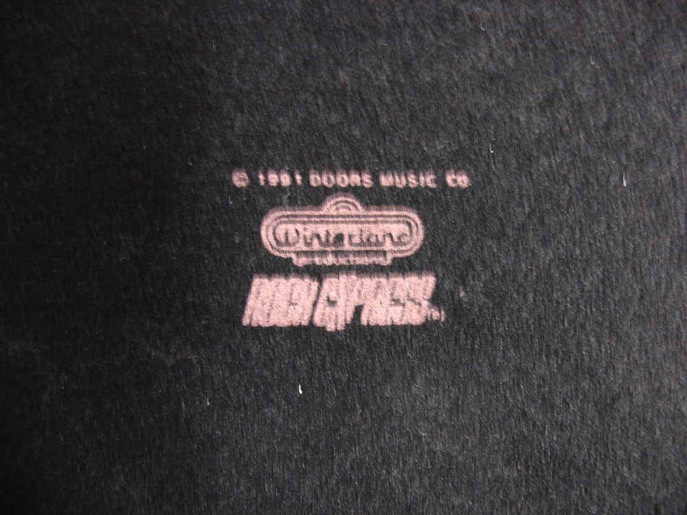 THE DOORS CONCERT TOUR T SHIRT TEST PRINT PELLON PROOF ROCK EXPRESS