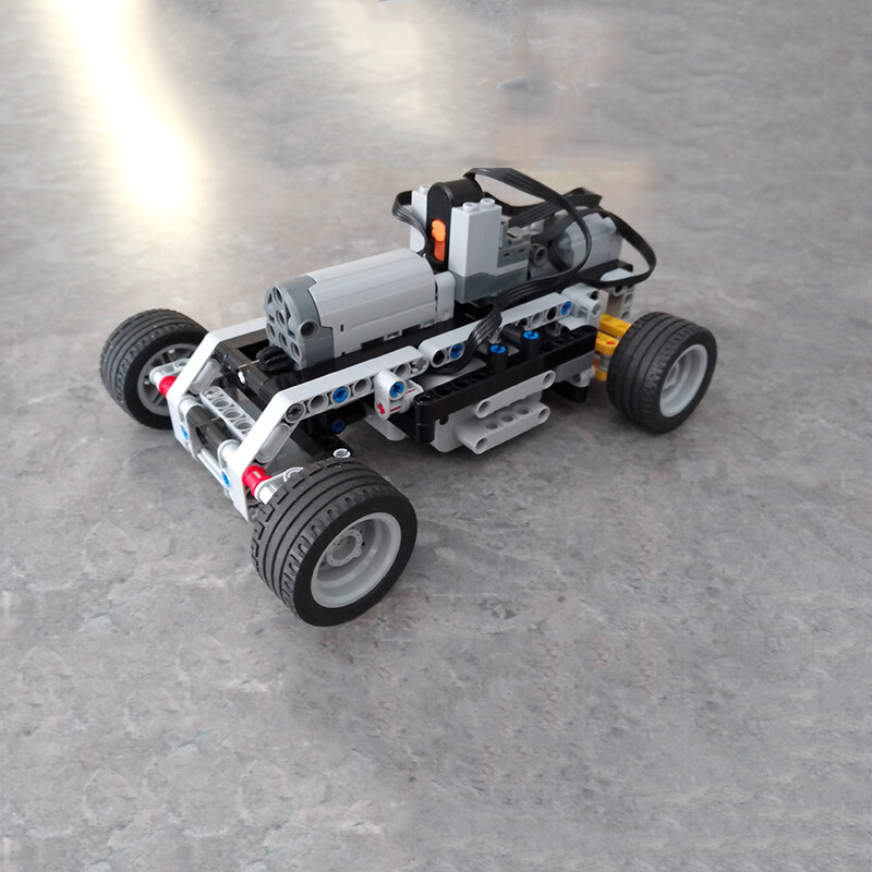 Variable Speed Car Chassis Mechanical Puzzle MOC Electric Remote Control Model