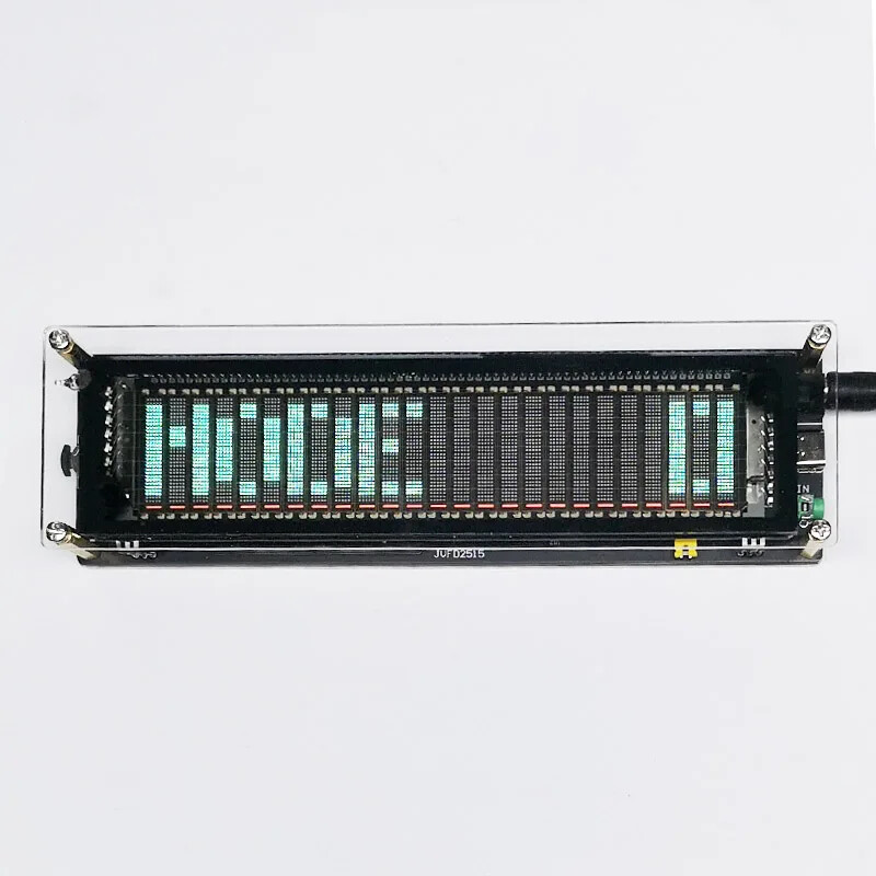 VFD Music Spectrum Display Clock Rhythm Analyzer VU Meter for 5V 12V Amplifier