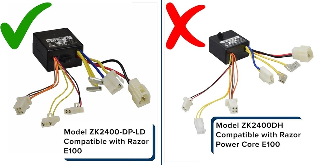 Easy Installation ZK2400-DP Controller with 4-Wire Throttle for Razor Models