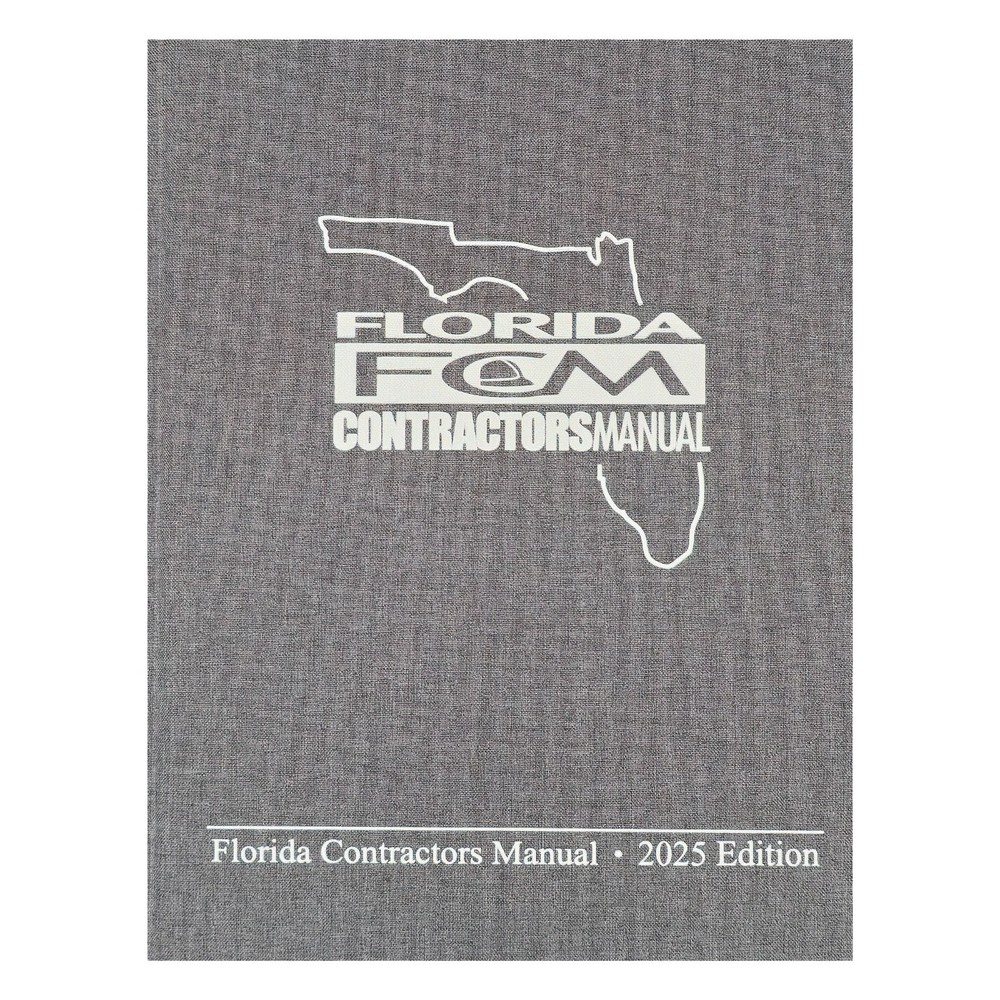 Pre-Printed Tabs - FLORIDA CONTRACTORS MANUAL 2025 EDITION