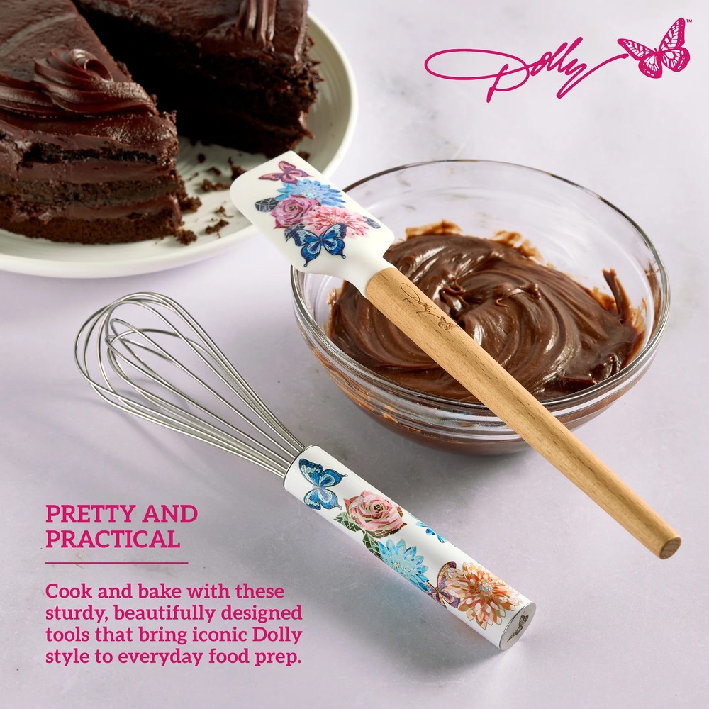 Dolly Parton Spatula and Whisk Set, Rose