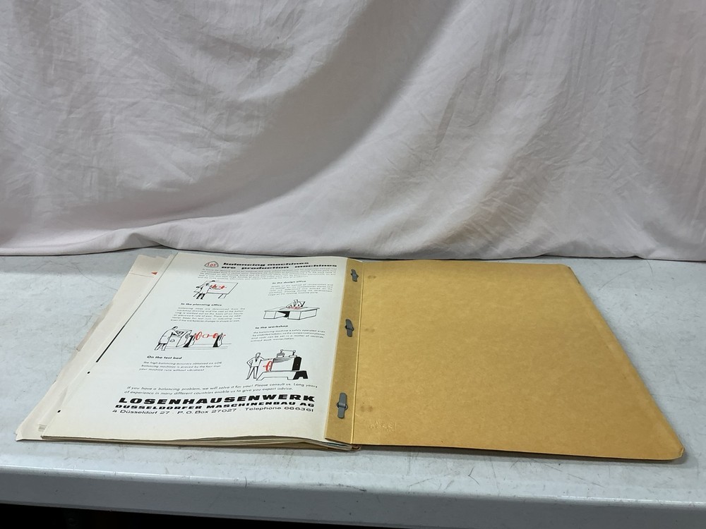 Pantool Machine Tools & Instruments Catalog Manual Balancing Machines