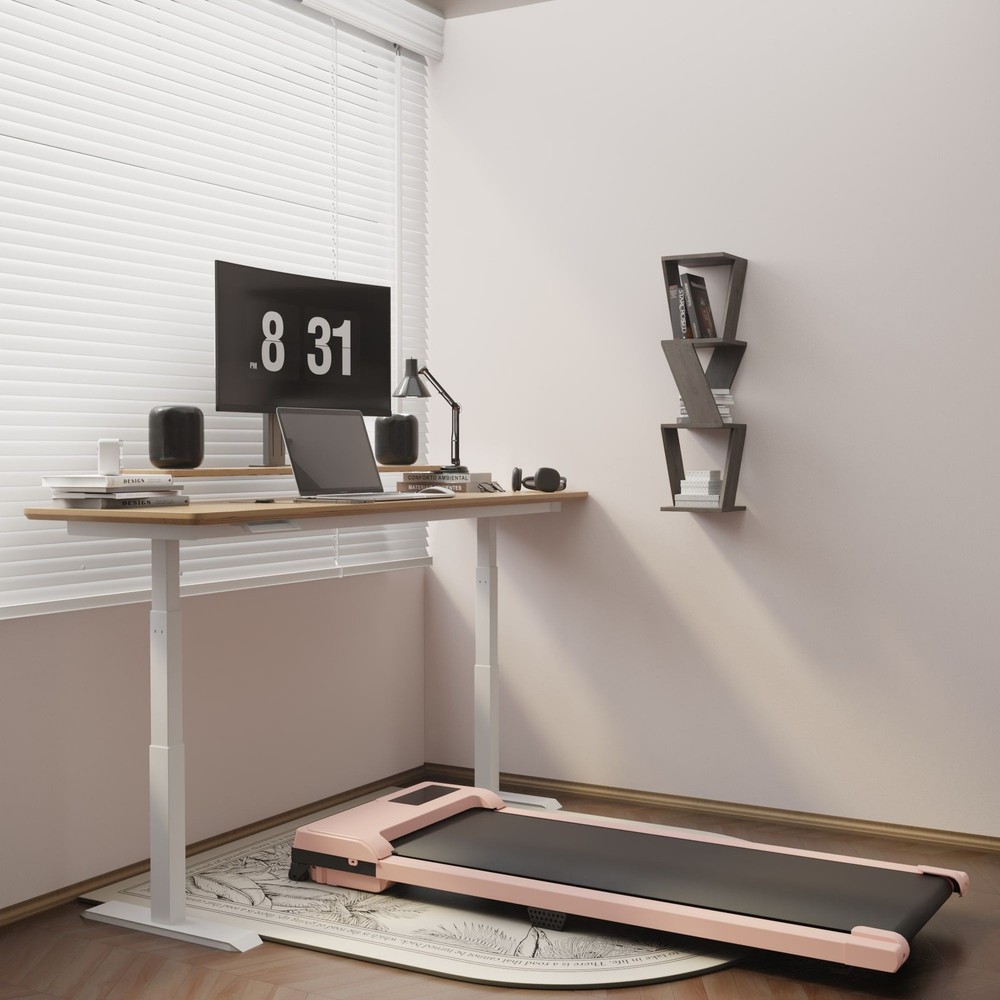 Walking Pad with Quiet 2.0 HP Brushless Motor, Countdown Modes, Spacious Running