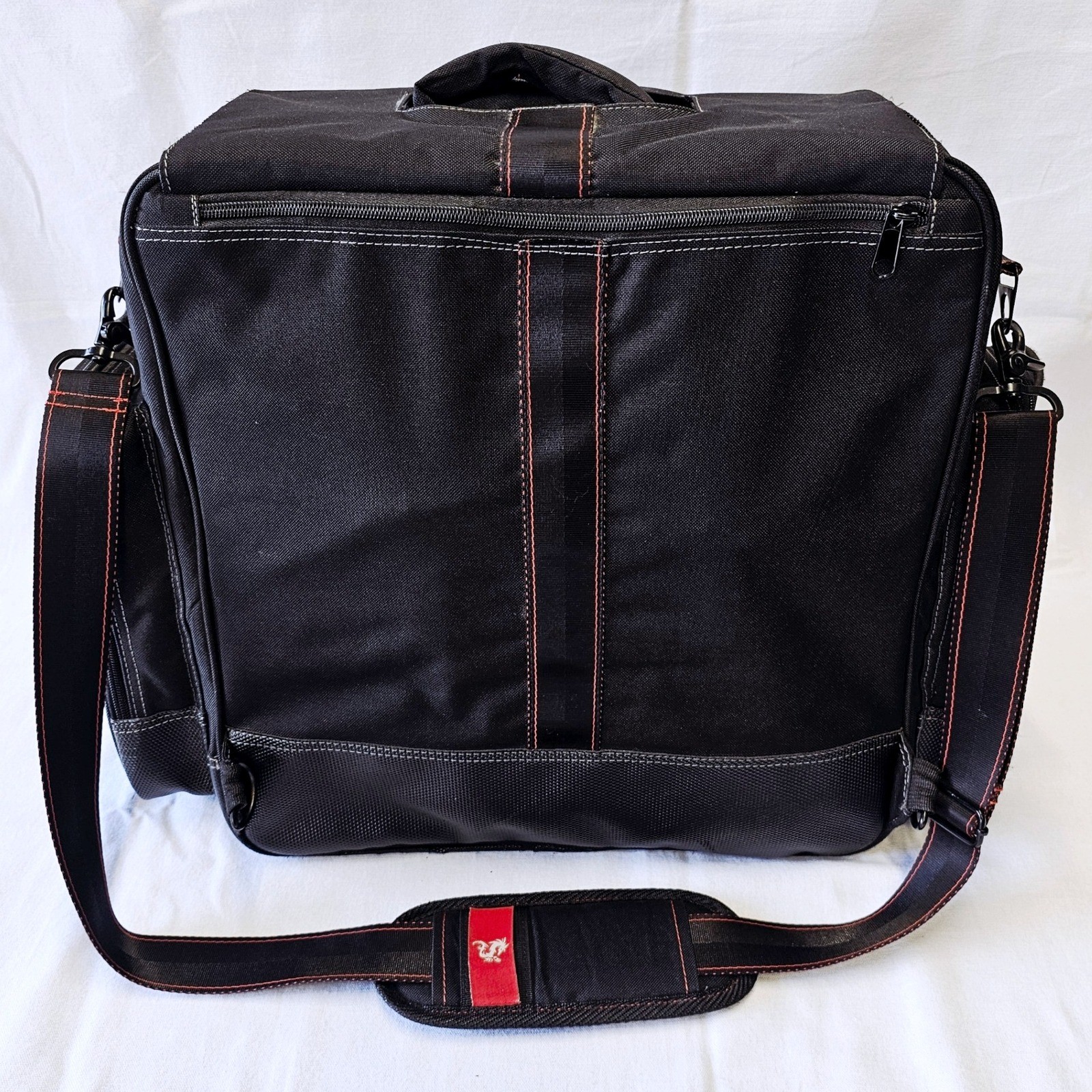 Gigskinz Backpack Unisex OS Black Red DJ Mixer Gear Case Damaged Zipper Pull Bag