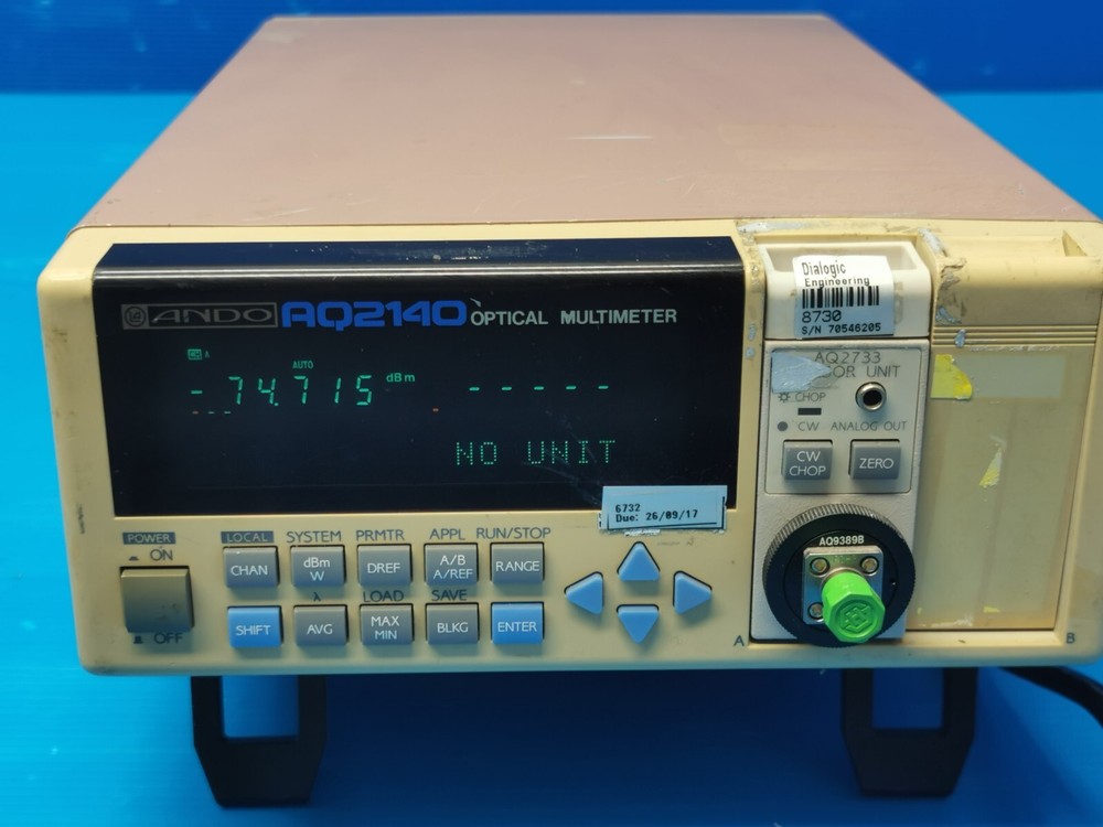 ANDO AQ2140 Optical Multimeter with AQ2733 Sensor Unit