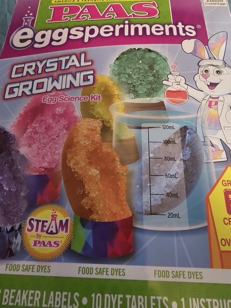 PAAS Eggsperiment Crystal Growing Eggs