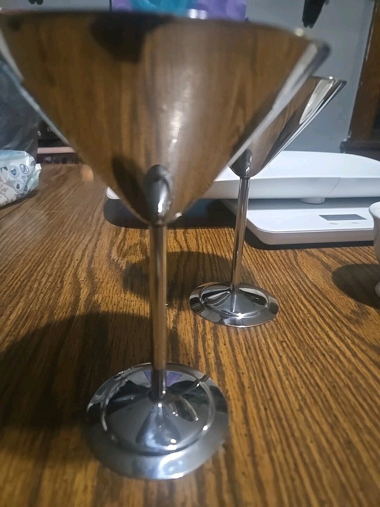 Stainless Steel Martini Glass