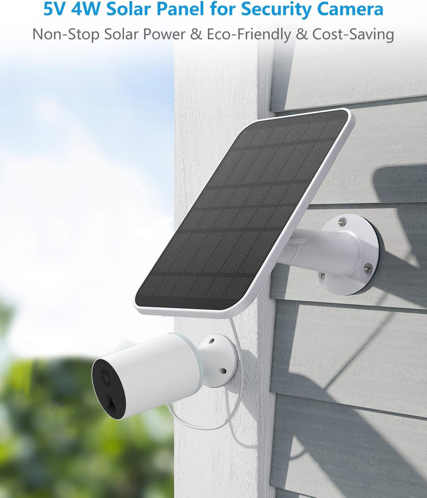 Solar Panel Charger Compatible with Eufycam 3/3C/2C/2C Pro/E40/E20/2/2 Pro/E/L20