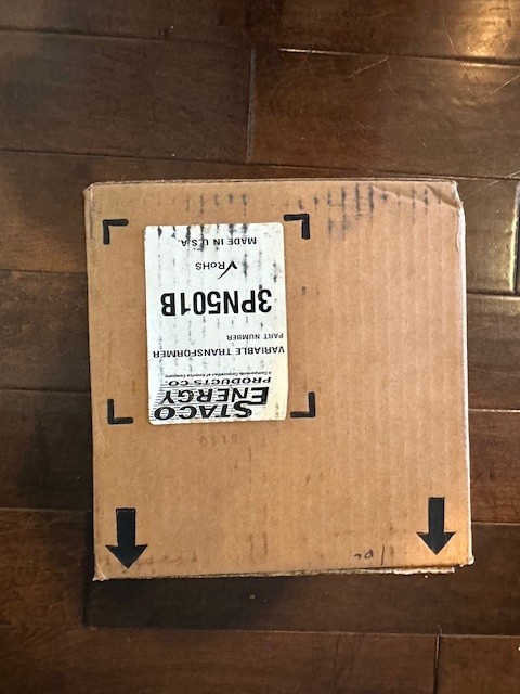 Staco Energy variable transformer 3PN501B NEW UNOPENED BOX