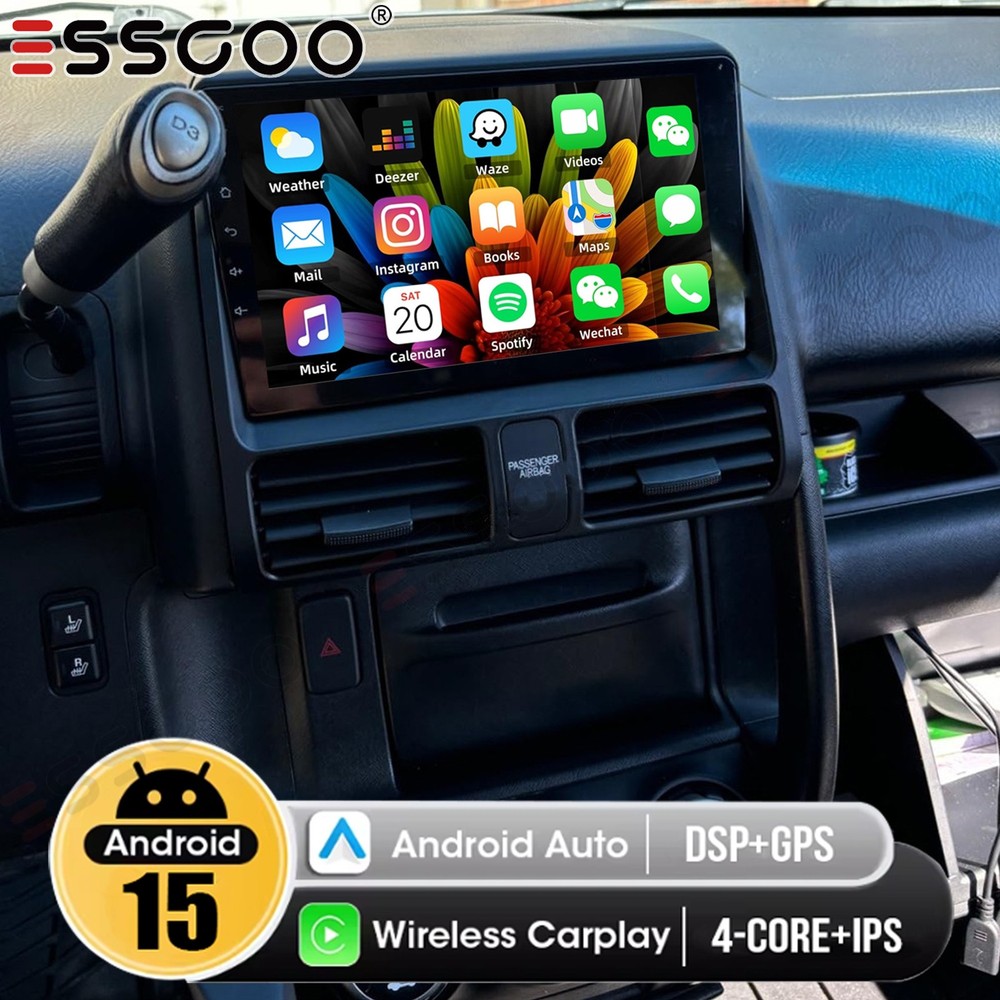 Android 15 For Honda CRV CR-V 2002-2006 Apple Carplay Car Stereo Radio GPS 2+32G