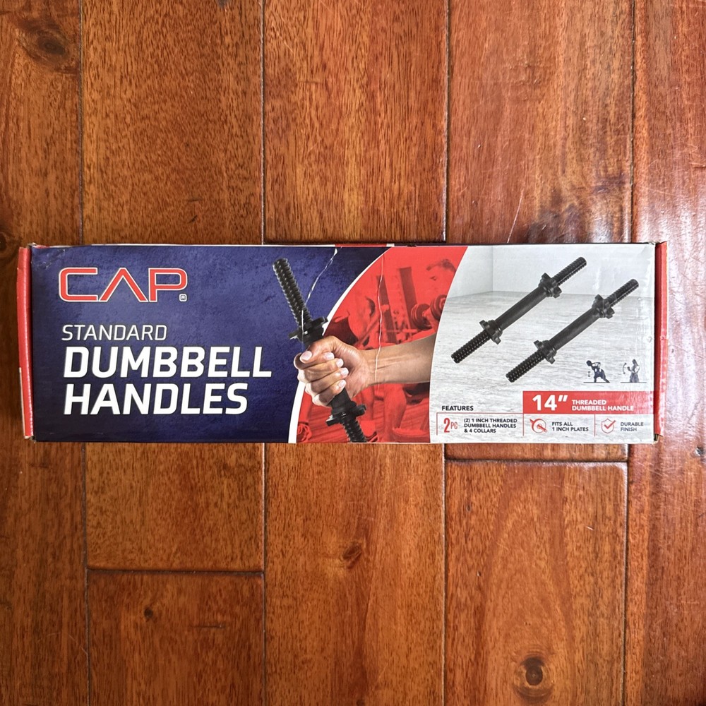 CAP Threaded 14inch Dumbbell Handle Set - Black