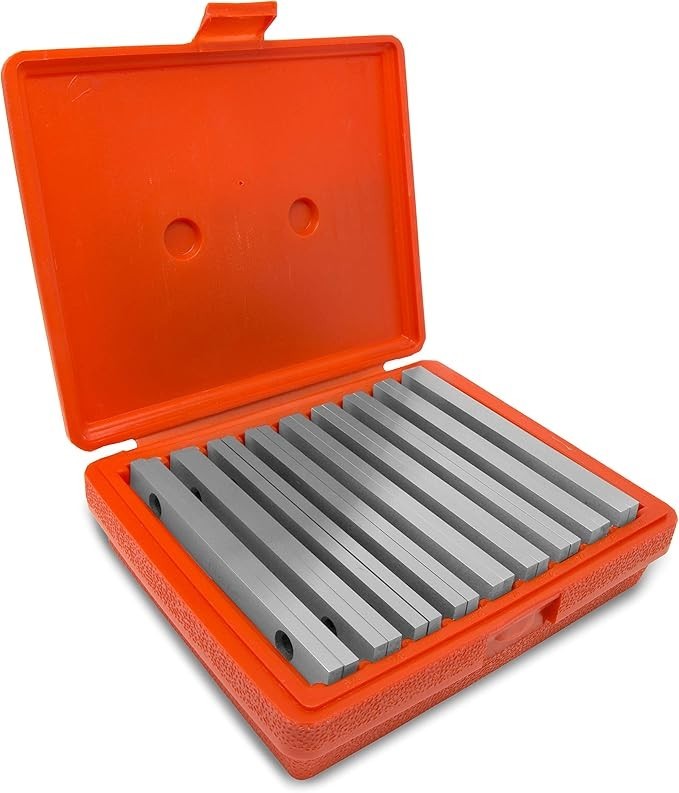 18pcs Machinist Thin Parallel Bars 1/4"x6" Straightedge Bar Blocks Milling Work