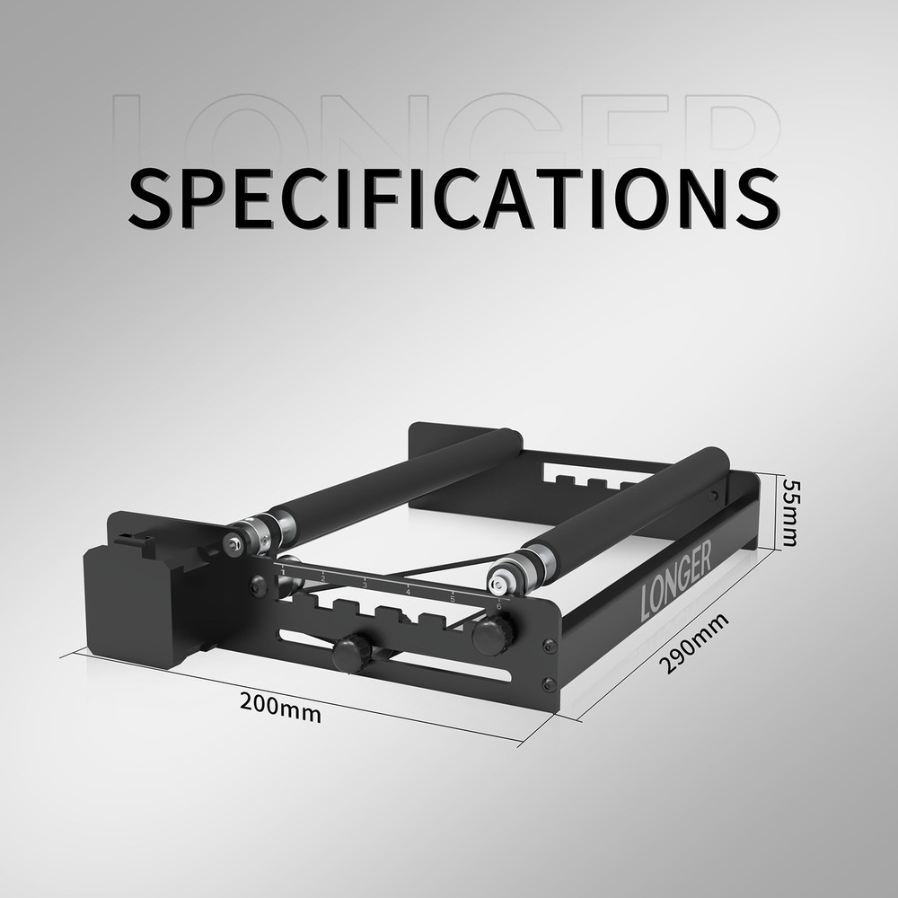 LONGER Laser Rotary Roller For RAY5 / Atomstack /Ortur /Neje Laser Engraver M4P9