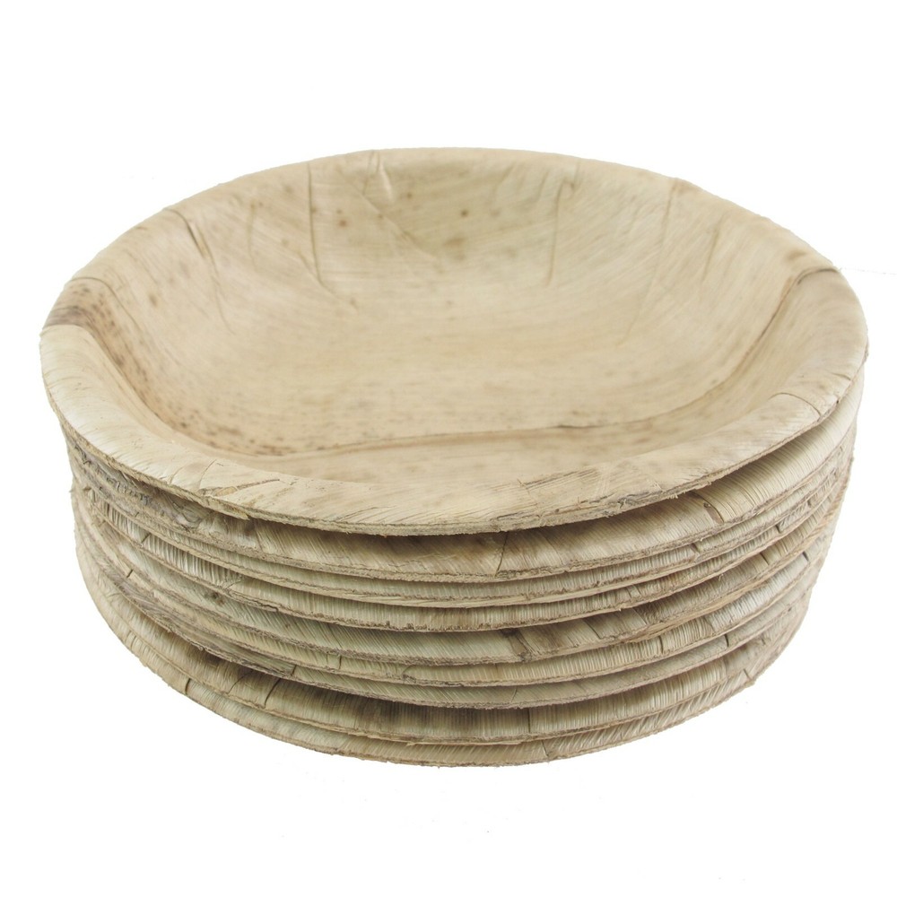 BambooMN Premium Bamboo Leaf Deep Bowls - Multiple Sizes & Qty Available