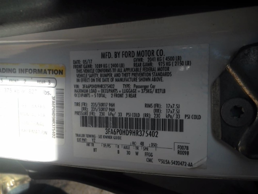 FUSION 2017 High Mounted Stop Light 104920547