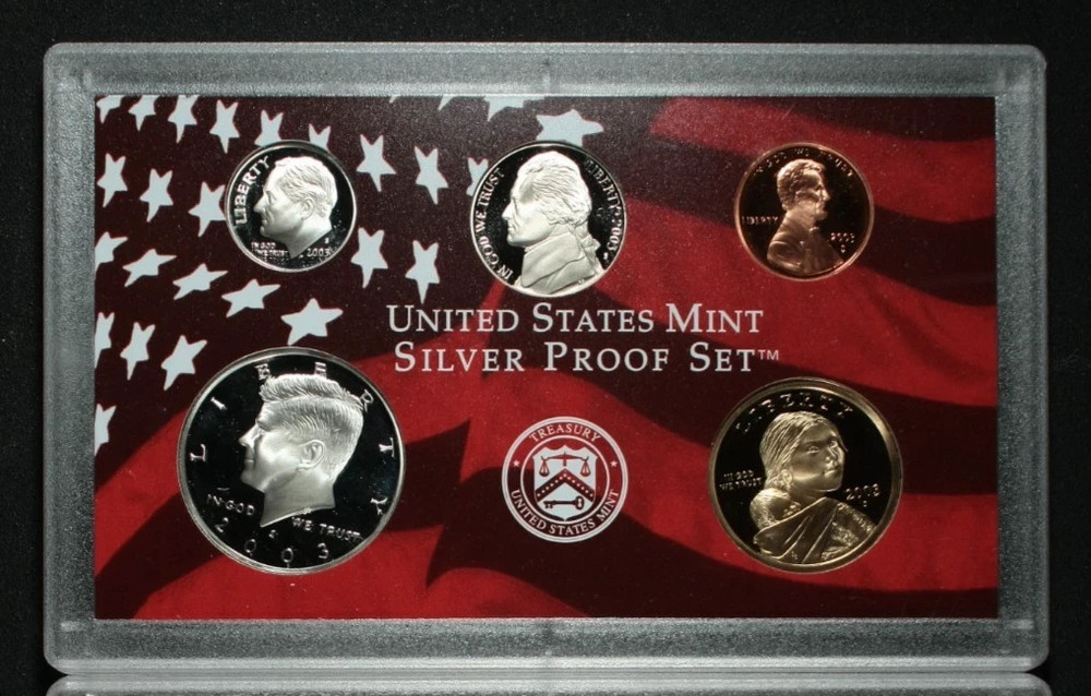 2003s US Mint Silver Proof Set, Mint set ONLY, no quarters, box or COA