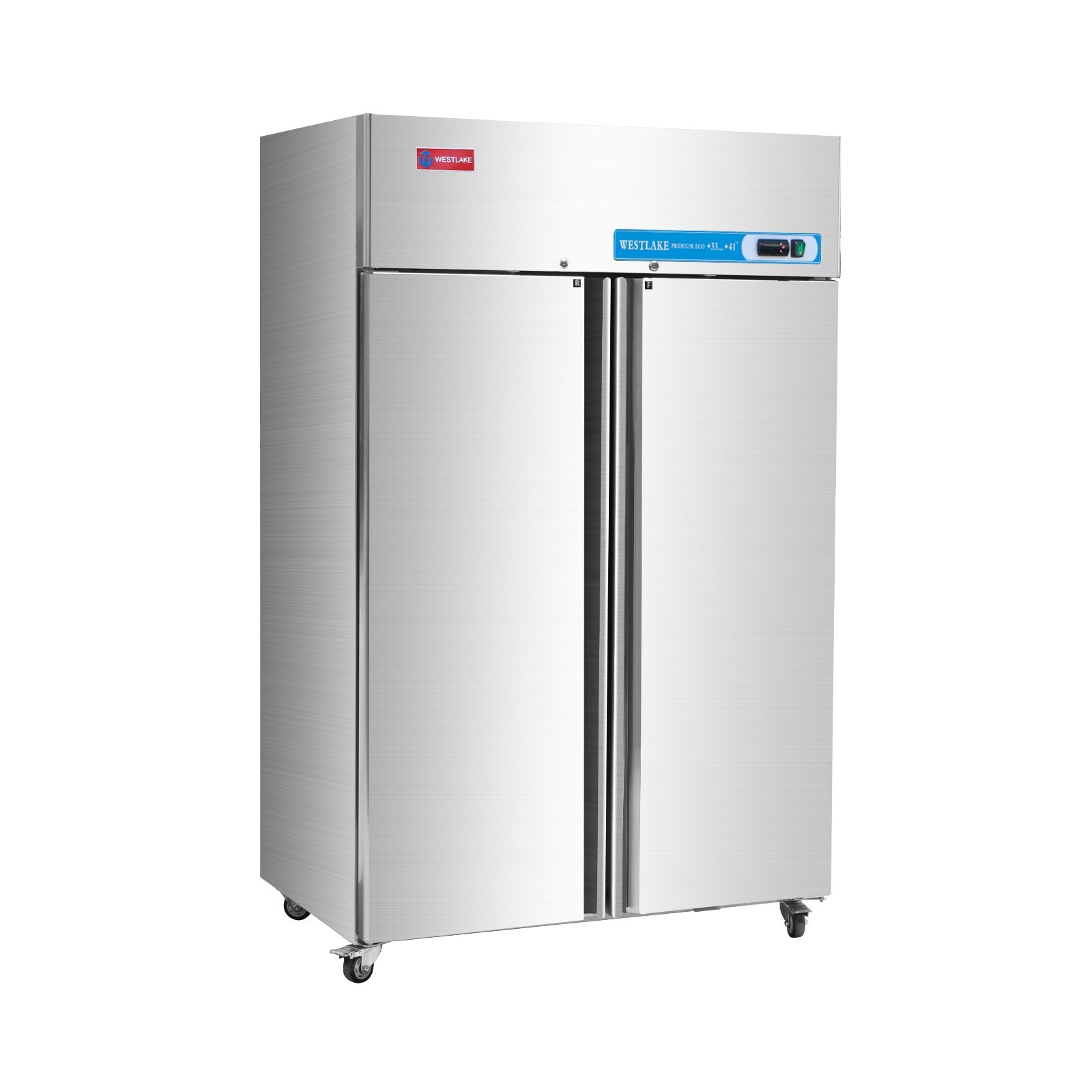 Commercial Reach In Refrigerator, Cooler, Fridge, 48 Inch 2 Solid Door, 36 Cu.ft