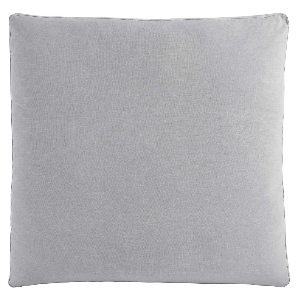 Modway Commix Down Filled Overstuffed Ottoman in Light Gray