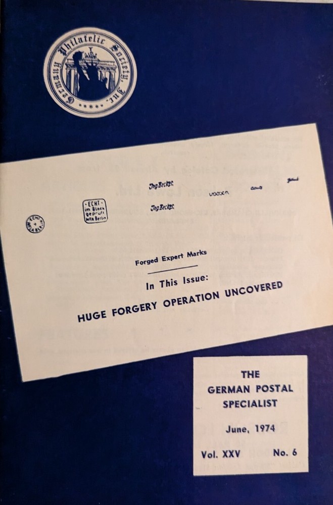 German Postal Specialist June 1974 Postal History Of Saxony Postal Receipts