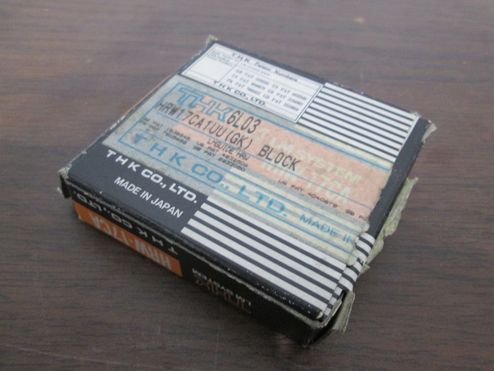 THK, HRW17CA1UU (GK) Block, Linear Guide Block, New