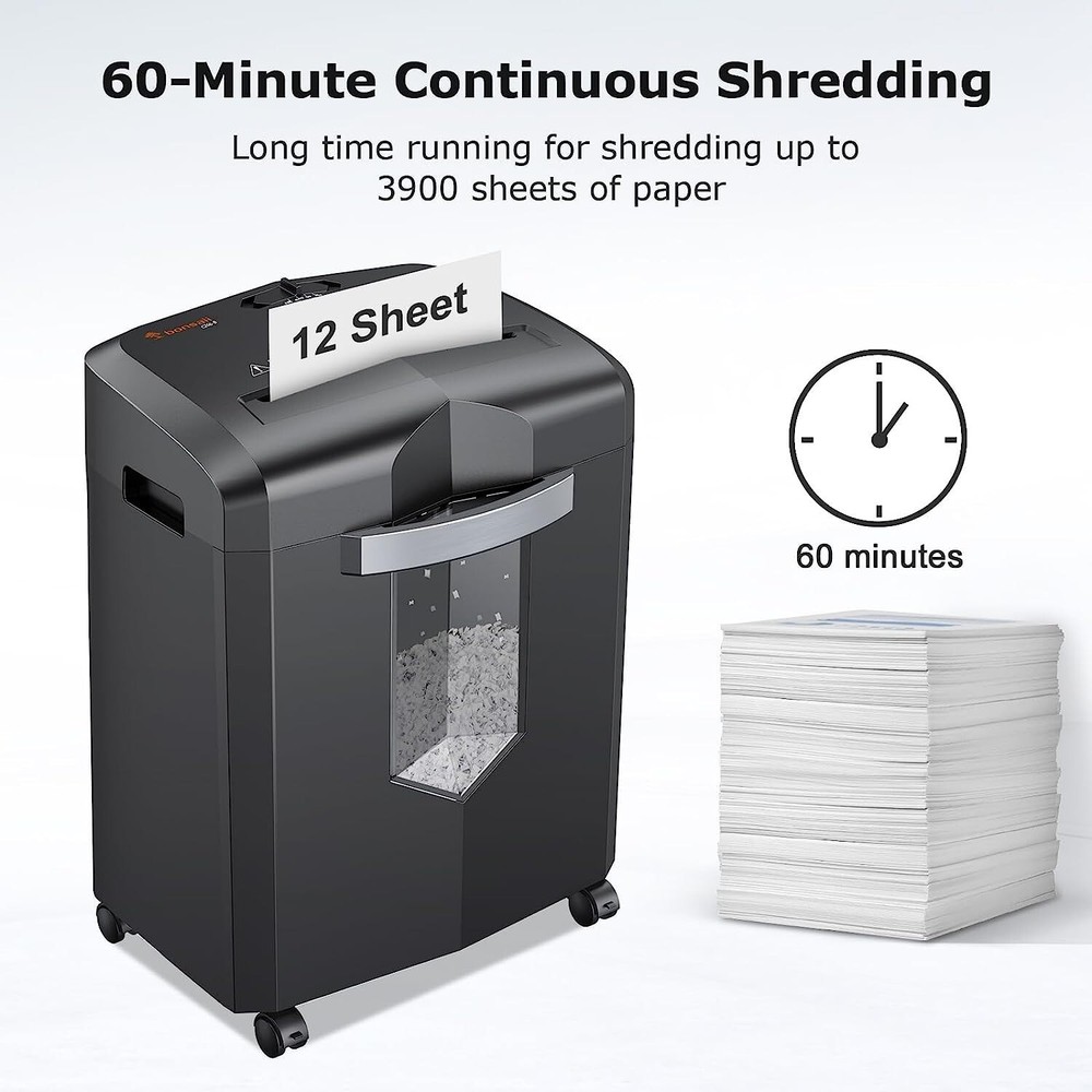 Ultimate High Security Micro Cut Shredder - 60 Minute Run Time - P-4
