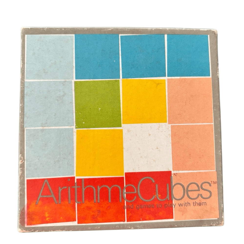 Vintage ArithmeCubes Math Aid Learning Game Scott Foresman Complete