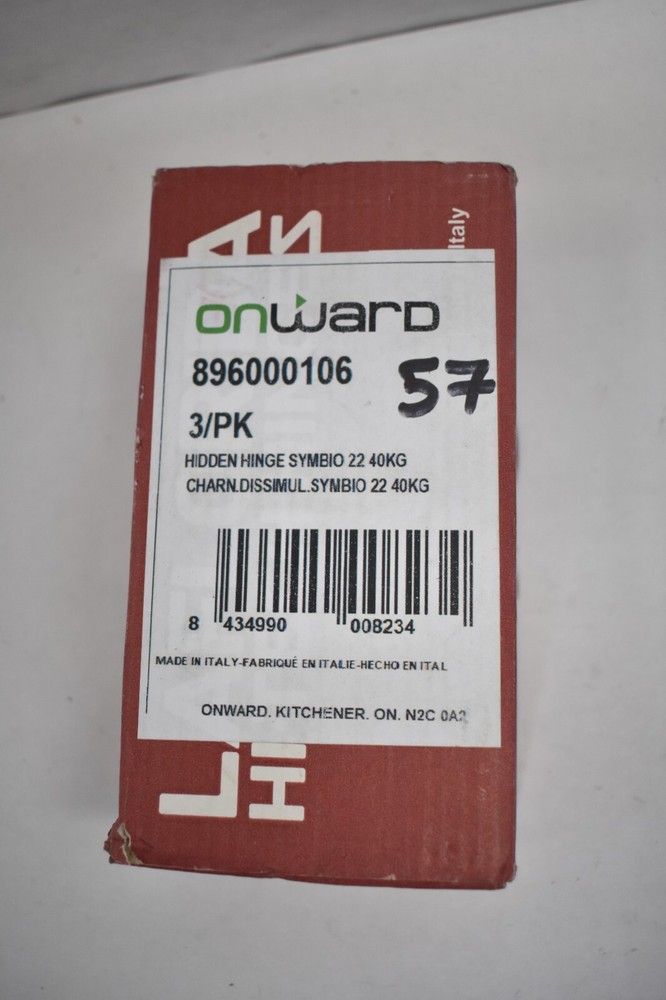 Laflorida Hitech Hinges Concealed 3-Axis Adjustable Silver Finish 896000106