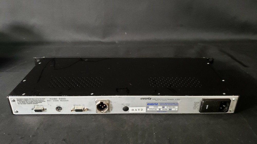 Evertz Key Code Reader Model 5500 - TESTED