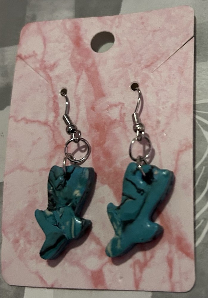 Polymer Clay Flower Earrings Handcrafted