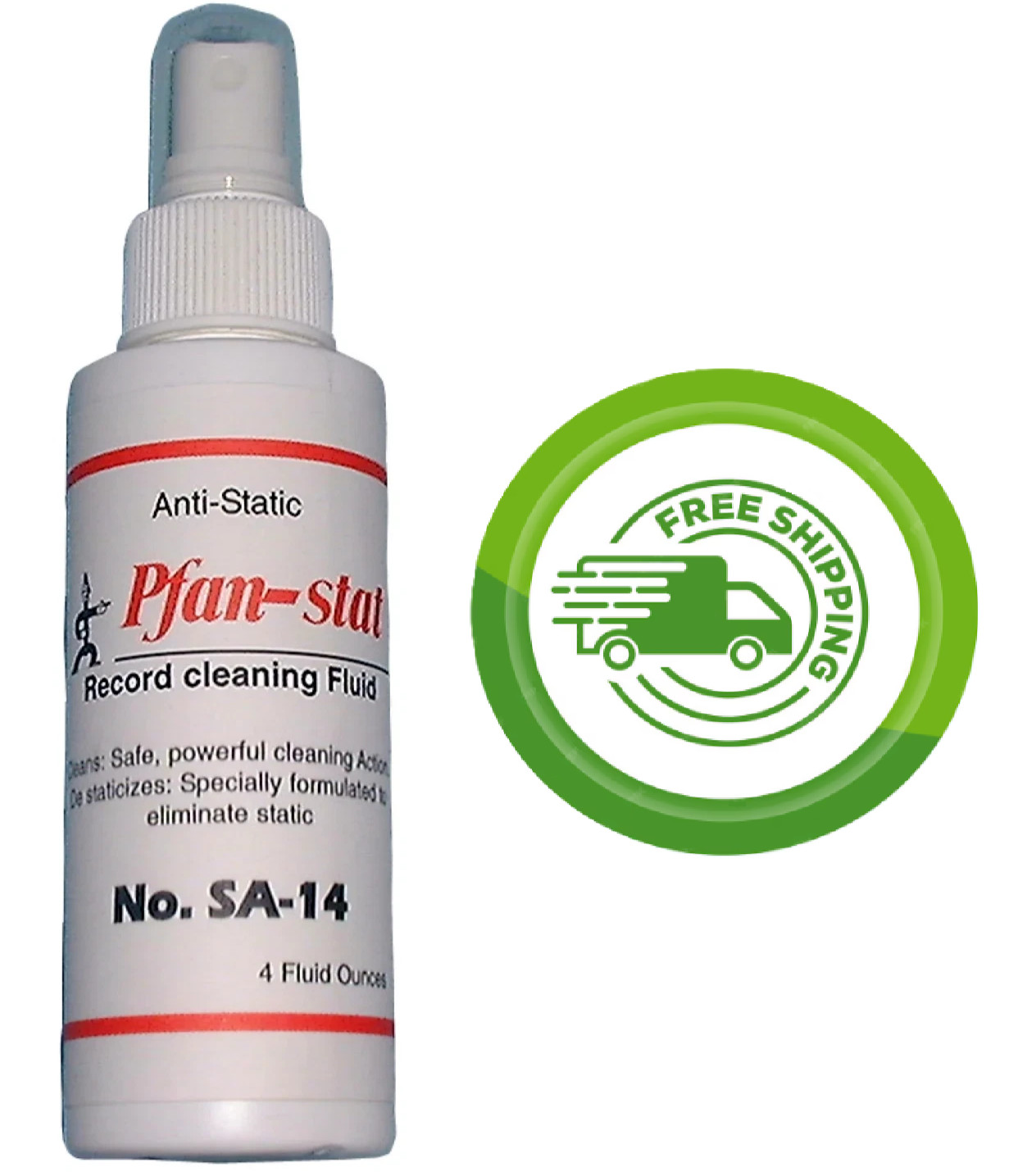 Pfanstiehl  Pfan-Stat SA-14 LP Record / Vinyl Anti-Static Cleaning Spray - 4 oz