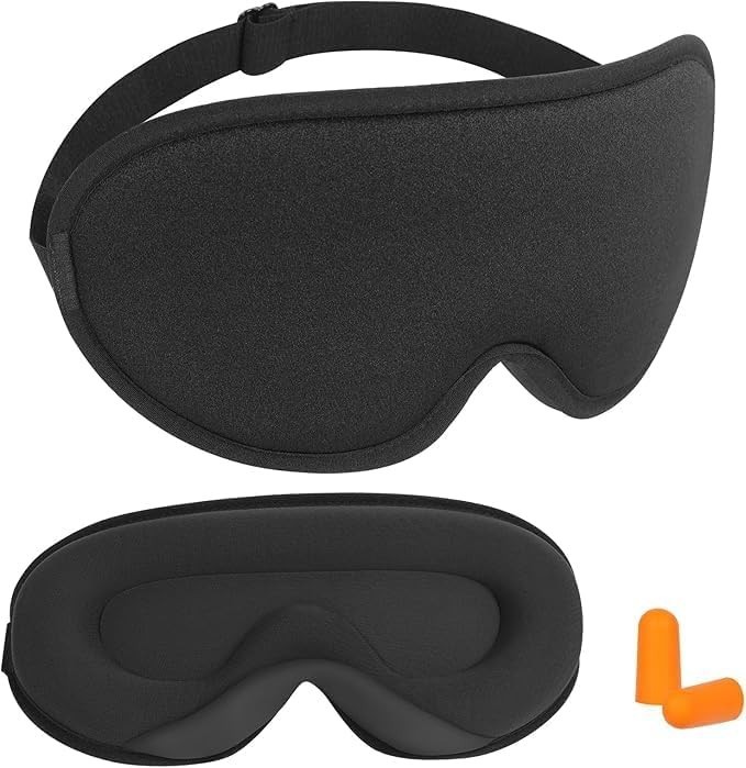 Ultimate Light Blocking Sleep Mask - Zero Eye Pressure with Adjustable Strap