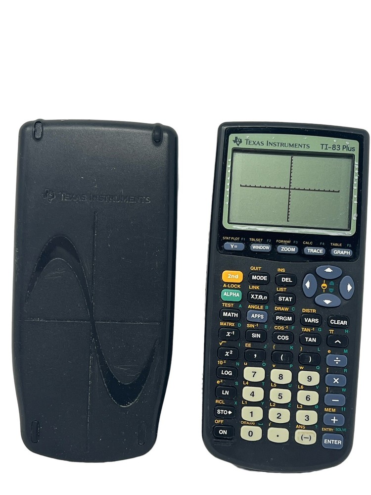 Texas Instruments TI-83 Plus Graphing Calculator + Cover Tested Working (Read)