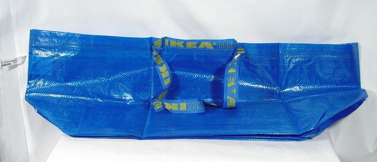 IKEA 10 X LARGE BLUE BAGS Shopping Bag Laundry Storage Travel Tote FRAKTA