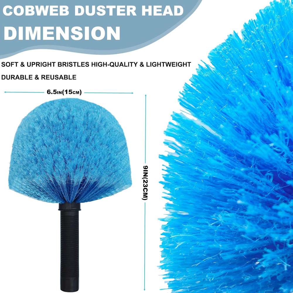 Twist-On Cobweb Duster Head Brush // Spider Web Brush with Universal Joint